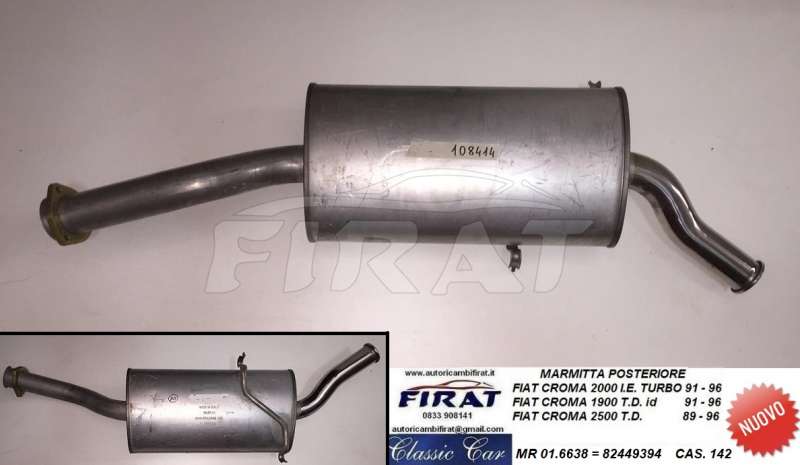 MARMITTA FIAT CROMA 2000 TURBO IE - T.D. (01.6638)
